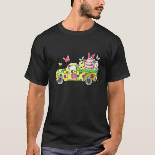 Camiseta Feliz Día de Pascua Bunny Spring Truck Easter Egg