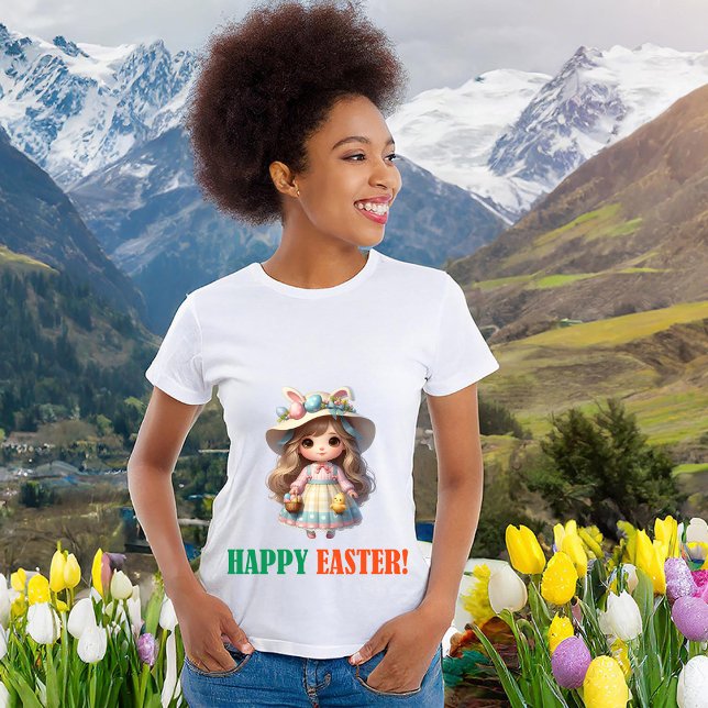 Camiseta Feliz Día de Pascua - Chica (Subido por el creador)
