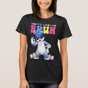 Camiseta Feliz día de Pascua conejo 67 seis siete hermano c