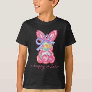 Camiseta Feliz Día de Pascua Conejo Cepillo de Conejo Cepa