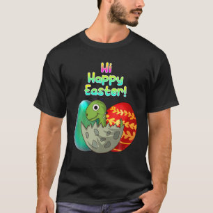 Camiseta Feliz Día de Pascua de Dinosaurios de Pascua