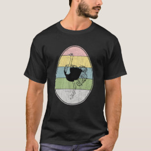 Camiseta Feliz Día de Pascua de las Ostriches de Huevo de P