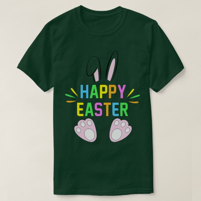 Camiseta Feliz Día de Pascua del Conejo Conejo Conejo Conej (Diseño del anverso)