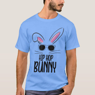 Camiseta Feliz Día de Pascua del Hip Hop Bunny Easter Niño