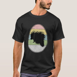 Camiseta Feliz Día de Pascua del Porcupine de Huevo de Pasc