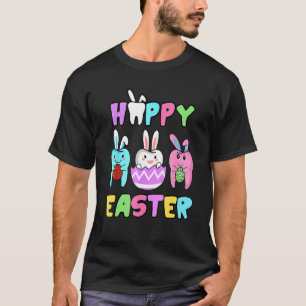 Camiseta Feliz Día de Pascua Dentista Cute Bunny Tooth Dent
