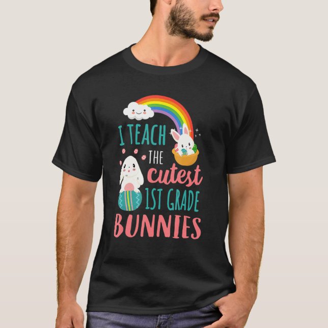 Camiseta Feliz Día de Pascua Enseño El mejor Bunn de primer (Anverso)