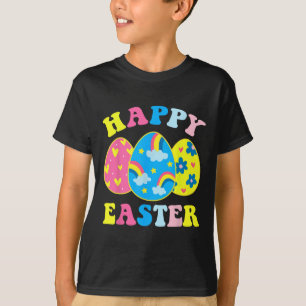 Camiseta Feliz Día de Pascua Graciosa Caza de Huevos Conejo