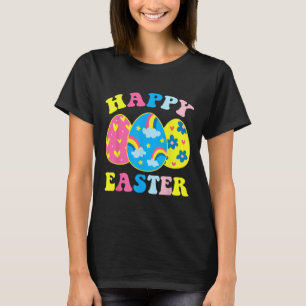 Camiseta Feliz Día de Pascua Graciosa Caza de Huevos Conejo