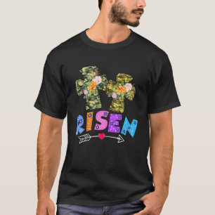 Camiseta Feliz Día De Pascua Para Christian Risen Cross Cam