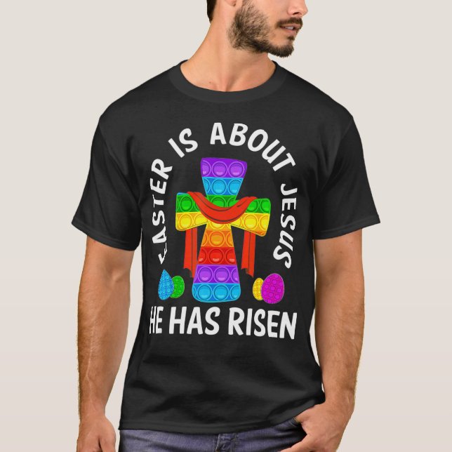 Camiseta Feliz Día de Pascua Pascua Pascua Se Ha Levantado  (Anverso)