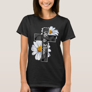 Camiseta Feliz Día de Pascua, se levanta Jesús Cruz Cristia