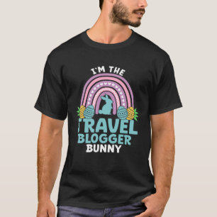 Camiseta Feliz Día de Pascua, soy el conejo blogger