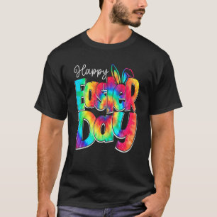 Camiseta Feliz Día de Pascua Tie Dye Cute conejo huevos Hun