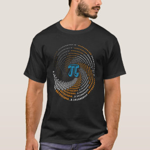Camiseta Feliz Día De Pi 3 14 Número De Pi Símbolo Espiral