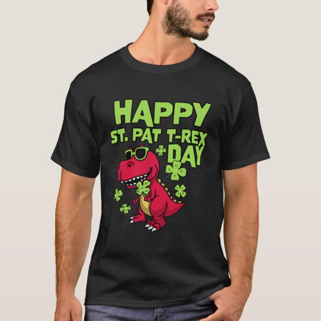 Camiseta Feliz Día de Rex St. Pat. Día de San Patricio (Anverso)