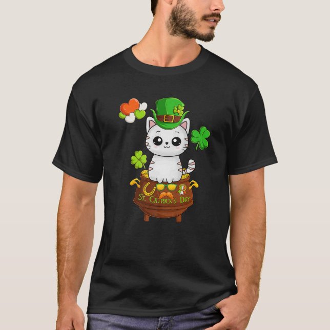 Camiseta Feliz Día de San Catrick Día de Santa Lucía (Anverso)