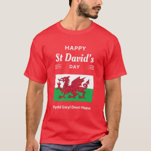 Camiseta Feliz día de San David Dydd Gŵyl Dewi Hapus 2