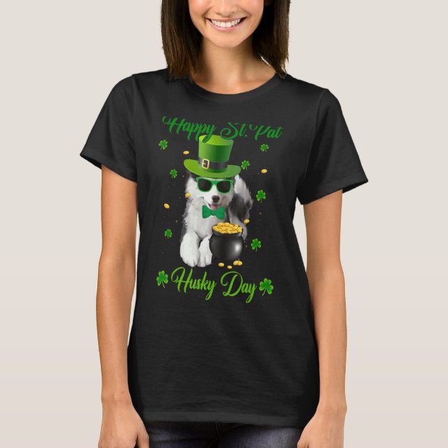 Camiseta Feliz Día de San Pat Husky (Anverso)