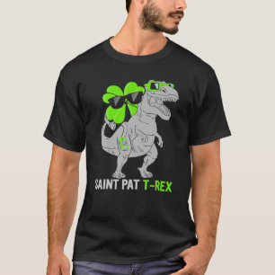 Camiseta Feliz Día de San Pat Rex, niños de dinosaurios