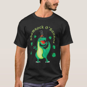 Camiseta Feliz Día de San Pat-Rex San Patricio Dinosaurio