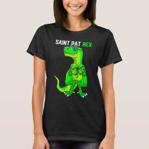 Camiseta Feliz Día de San Pat T Rex San Patricio Dinos dive
