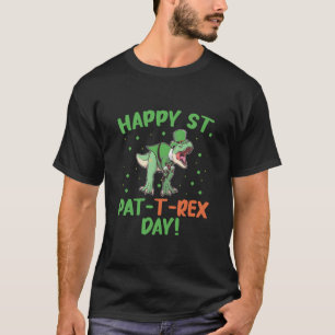 Camiseta Feliz día de San Pat Trex niños Día de San Patrici