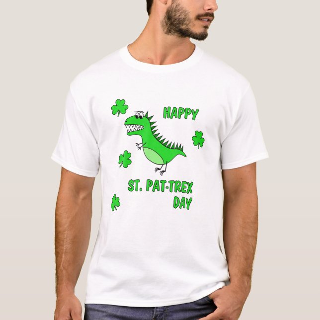 Camiseta Feliz Día de San Pat Trex San Patricio (Anverso)