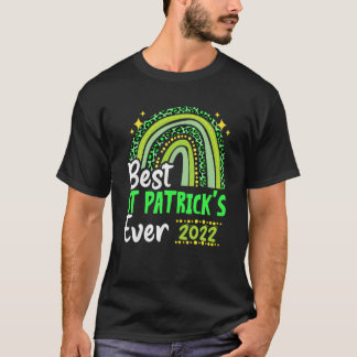 Camiseta Feliz Día de San Patricio 2022 Gracioso Boho Rainb