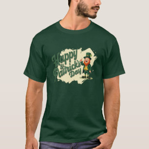 Camiseta Feliz día de San Patricio, adorable duende
