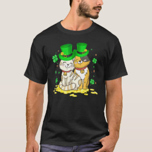 Camiseta Feliz día de San Patricio Amor de trébol Gato Patr
