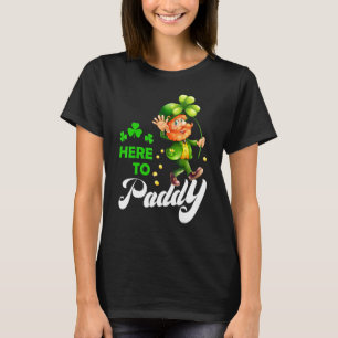 Camiseta Feliz Día De San Patricio Aquí A Paddy Funny Lepre