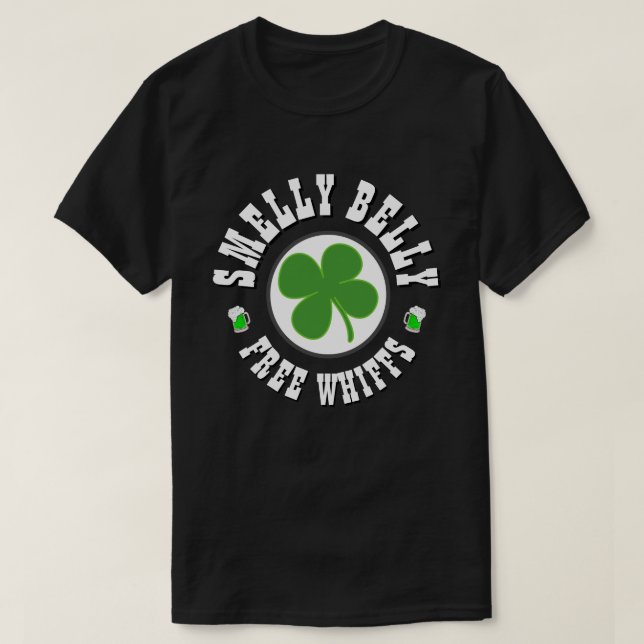 Camiseta Feliz Día de San Patricio, BELLY INTELIGENTE (Diseño del anverso)