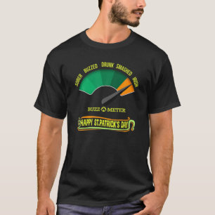 Camiseta Feliz Día de San Patricio Buzz O Meter Graph irlan