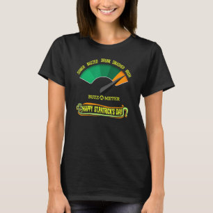 Camiseta Feliz Día de San Patricio Buzz O Meter Graph irlan