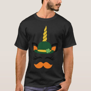 Camiseta Feliz día de San Patricio Cara irlandesa Amuleto a