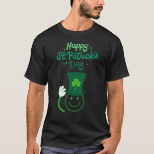 Camiseta Feliz Día de San Patricio Cara sonriente en un Gor