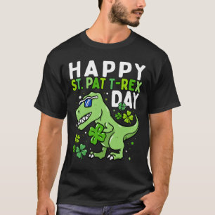 Camiseta Feliz día de San Patricio de Trex para niños Dino 