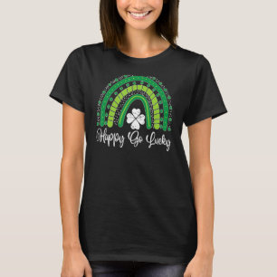 Camiseta Feliz Día de San Patricio del Arcoiris Afortunado