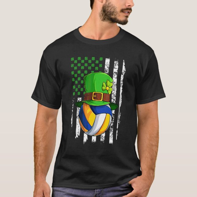 Camiseta Feliz Día de San Patricio Divertido Gorra de Lepre (Anverso)