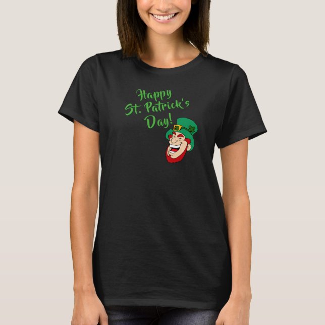Camiseta Feliz Día de San Patricio Divertido y Magico Lepre (Anverso)