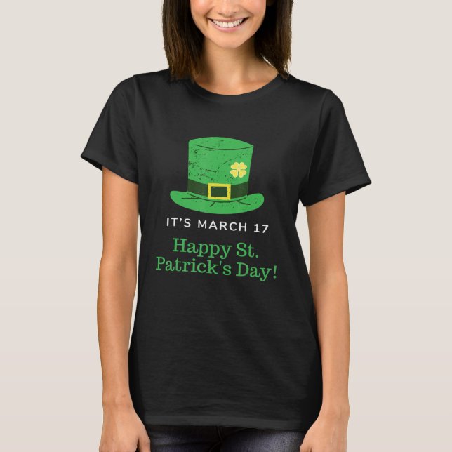 Camiseta Feliz Día de San Patricio Funny Saint Patrick Iris (Anverso)