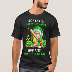Camiseta Feliz Día de San Patricio Gnome Shamrock con Softb