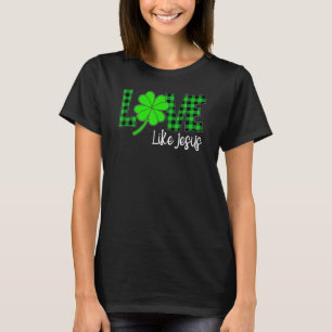 Camiseta Feliz Día de San Patricio Gracioso Amar a Jesús Sa