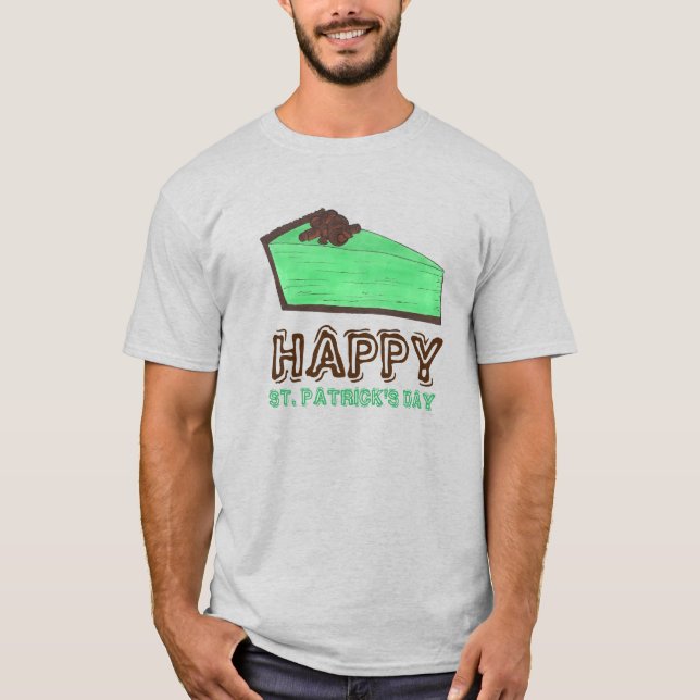 Camiseta Feliz Día de San Patricio, Green Grasshopper Pie (Anverso)