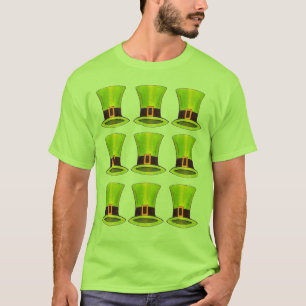 Camiseta Feliz Día de San Patricio, Leprechaun Tophat