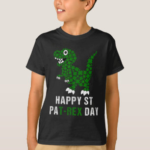 Camiseta Feliz día de San Patricio Patrex T-rex Dinosaurio 