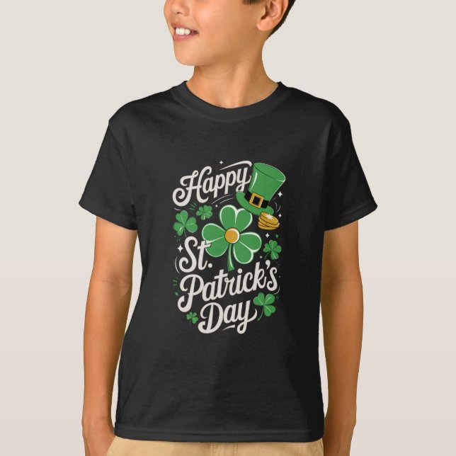 Camiseta Feliz Día de San Patricio, Patrimonio Irlandés en  (Anverso)