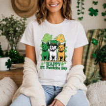 Feliz día de San Patricio perro