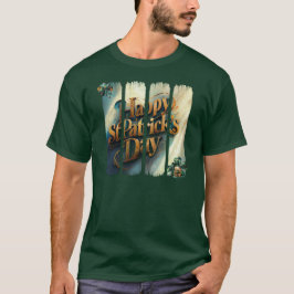 Camiseta Feliz Día de San Patricio Pincel Vertical